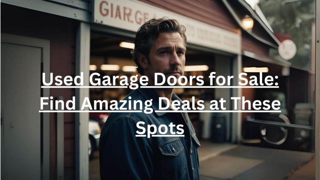 Used Garage Doors for Sale: Find Amazing Deals at These Spots